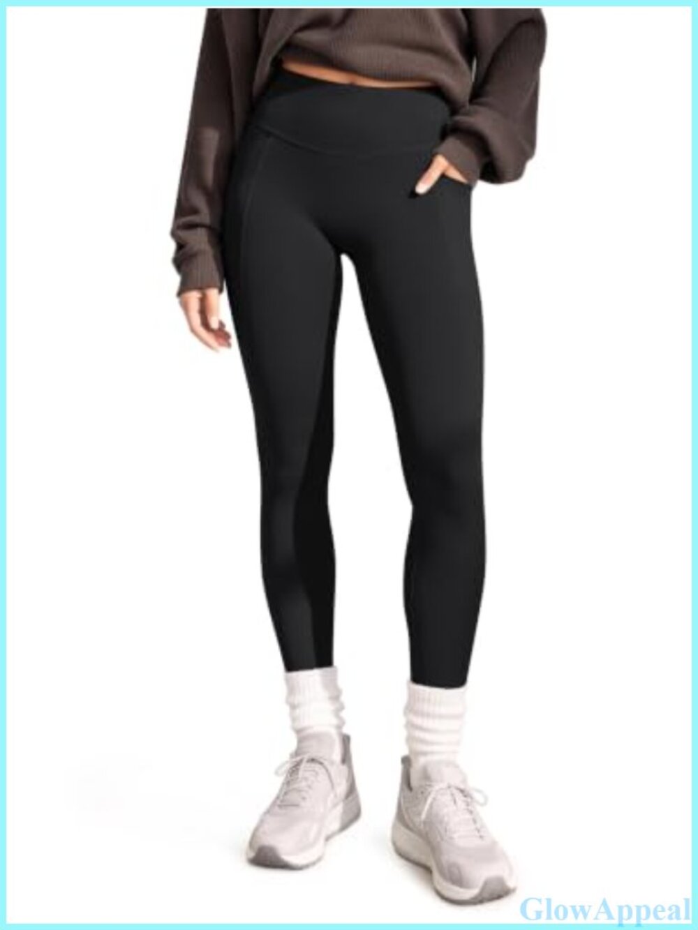 High Waist Scrunch Butt Leggings with Pockets 25" Inseam